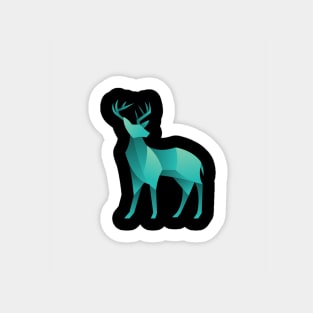 geometric deer Sticker